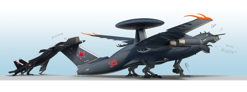 Kus - Biomechanical, Flanker, Art, Su-47, 