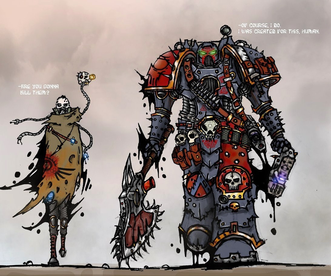 Art by Warhammer40k - Wh Art, Warhammer 40k, Drawing, Sketch, Space Marine, Longpost