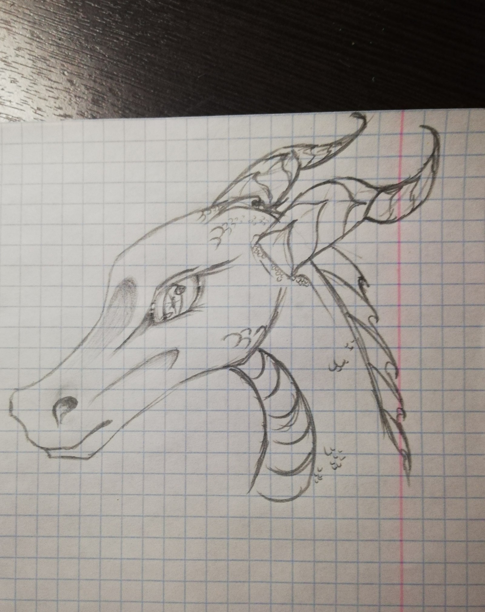 A bit boring - My, Drawing, , The Dragon