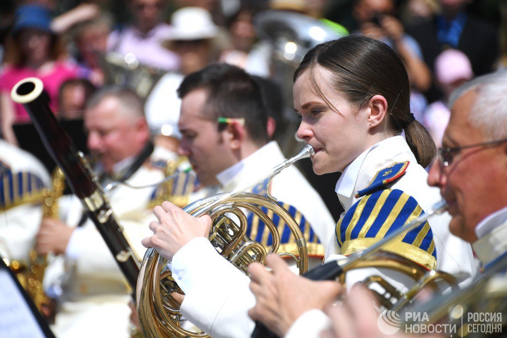 February 19 - Military Band Service Day - My, Military Band, Army, Musicians, Conductor, Longpost, Video