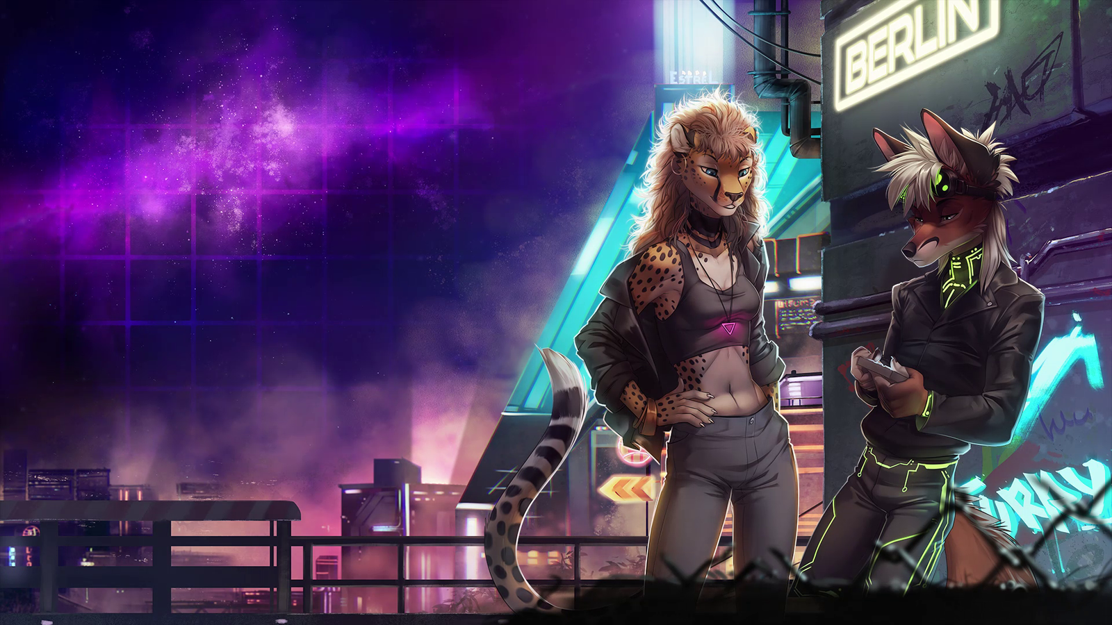 The 80's - Furry, Furry art, Anthro, Furry feline, Furry cheetah, Furry canine, 80-е, Orphen sirius