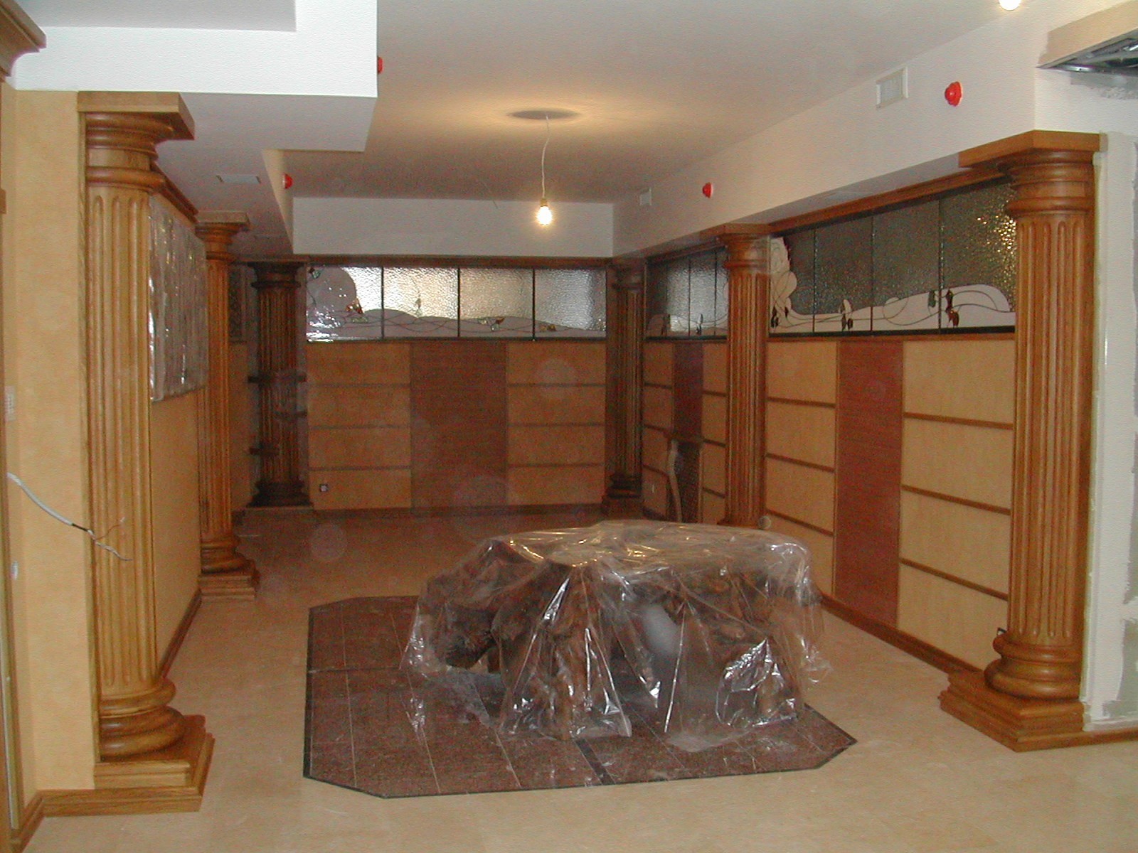 Semicircular columns in the interior of solid oak - My, Handmade, Interior, Oak, Woodworking, Longpost