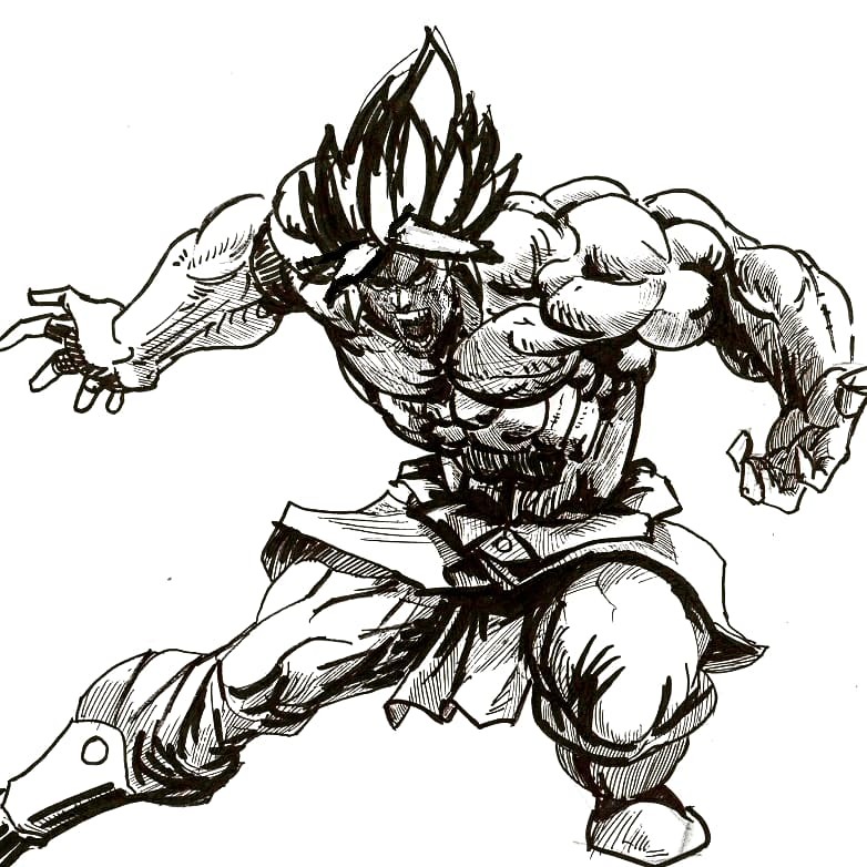 Brolich - My, , Dragon ball, Broly, Anime art