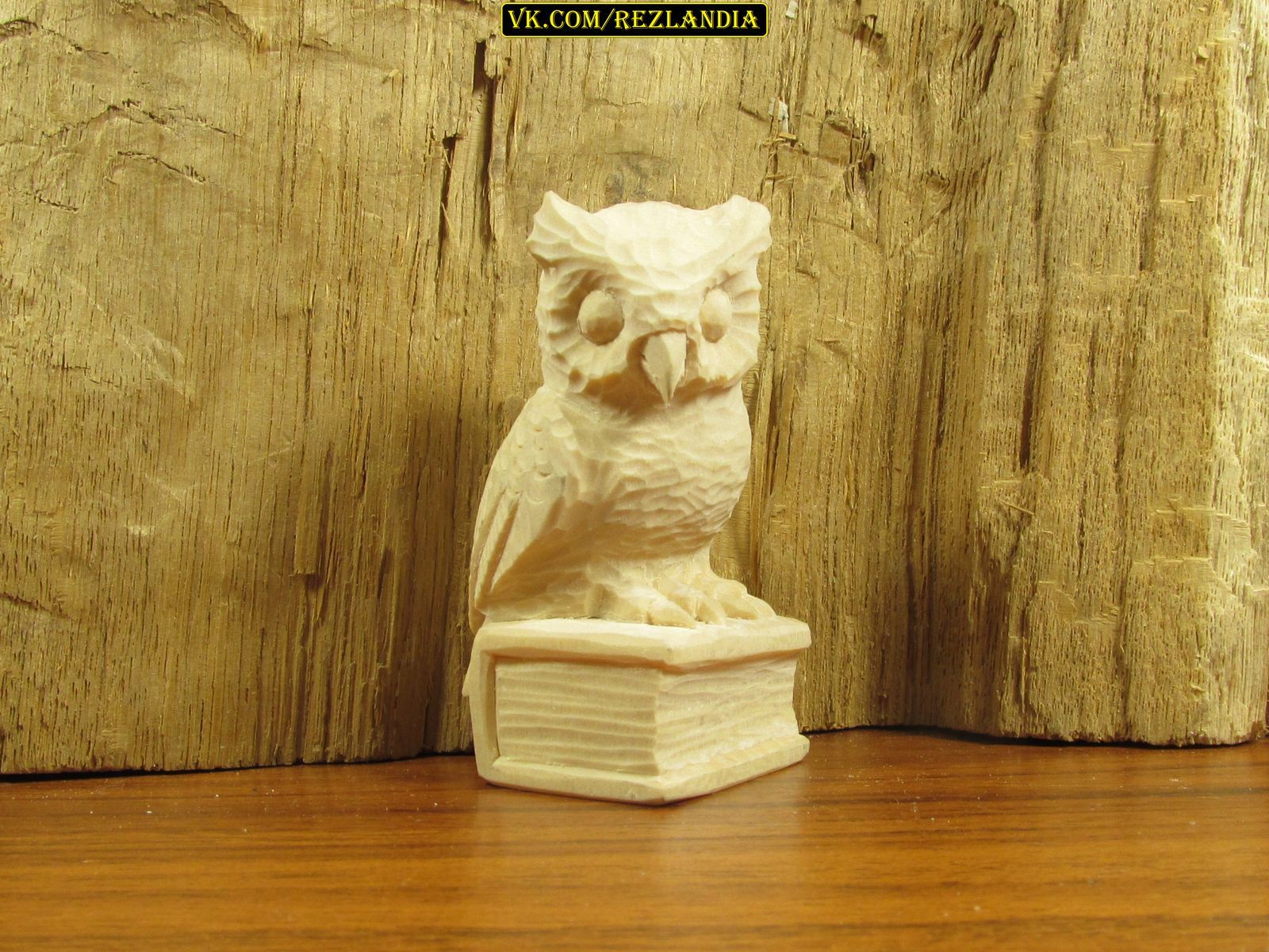 Two incisors - the owl is ready - My, Wood carving, With your own hands, Handmade, Owl, Miniature, Needlework with process, Longpost