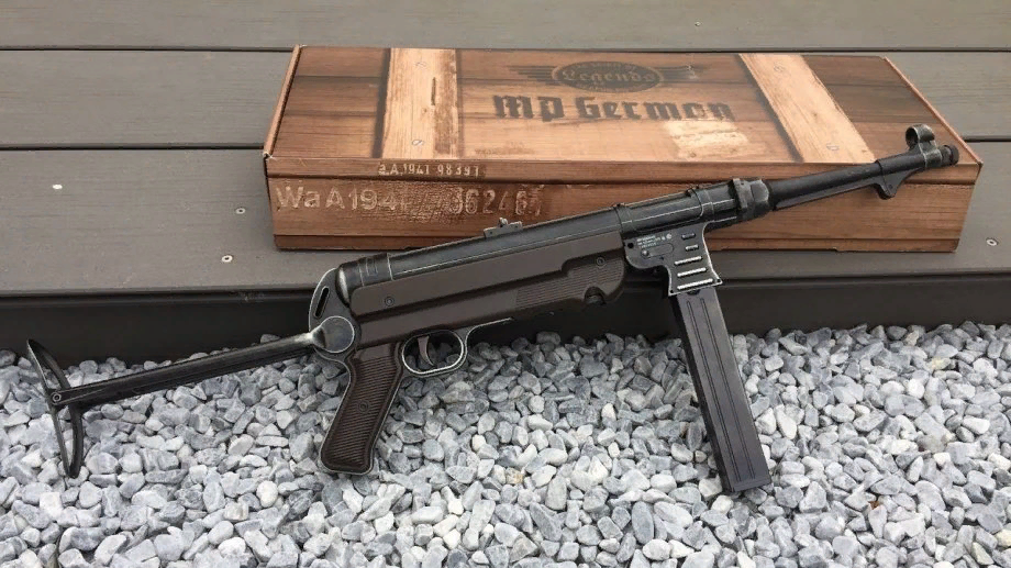 Real MP 40, pneumatic only - Weapon, The Second World War, Submachine gun, Video, Interesting, Airguns, Overview, Shooting, Germany