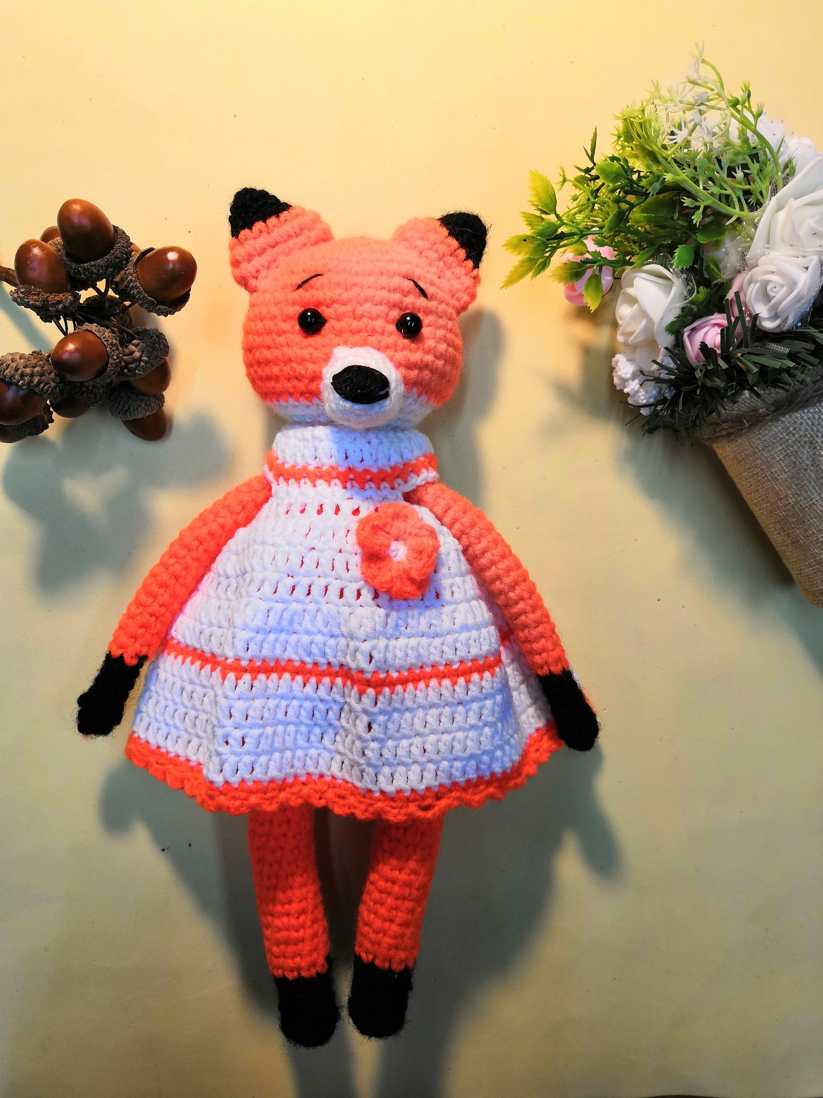 And again the cubs .... February is just such a fox month for me - My, Toys, I knit, Knitting, Longpost, With your own hands, Fox