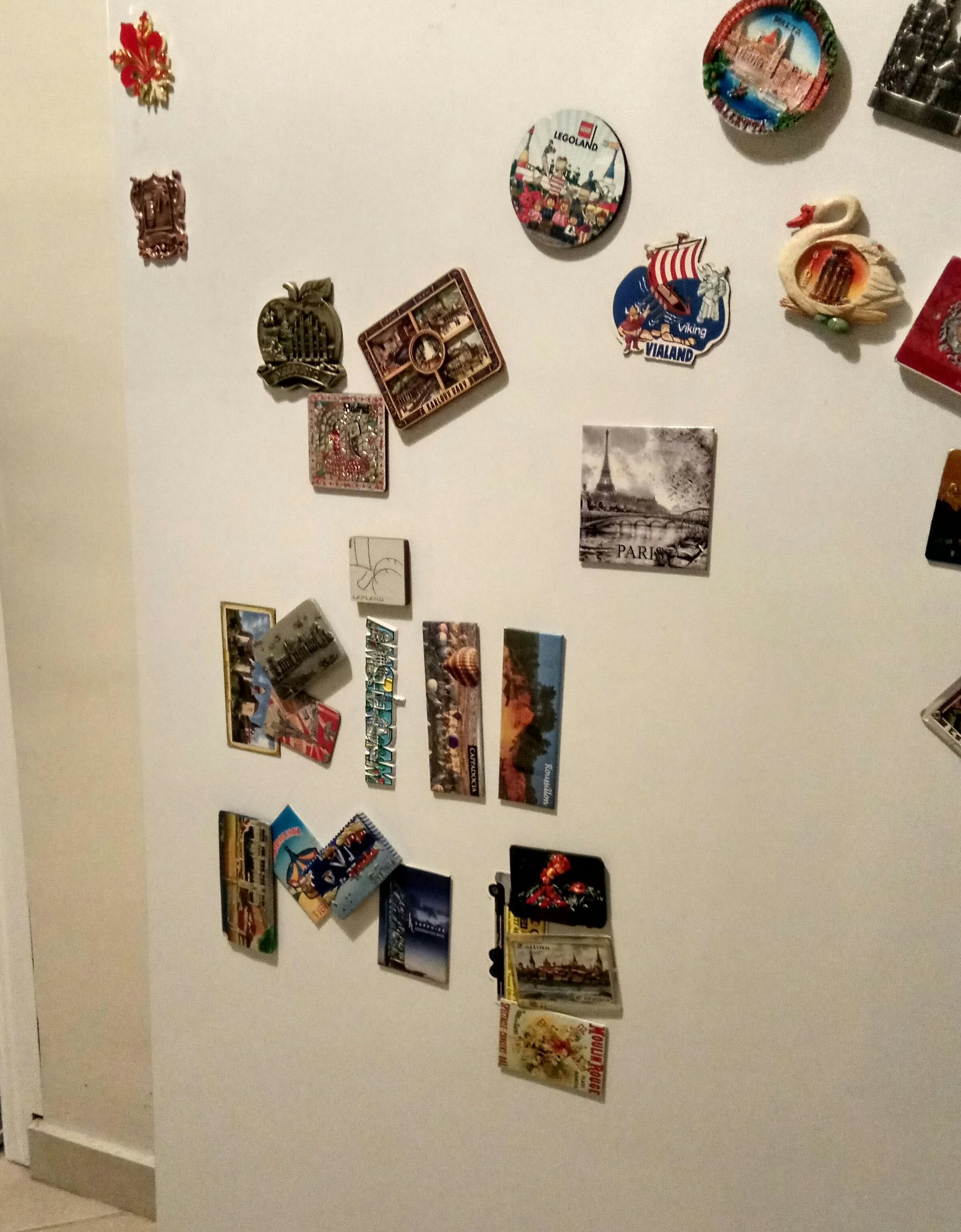 The son decided to scare us - My, Призрак, Refrigerator, Magnets