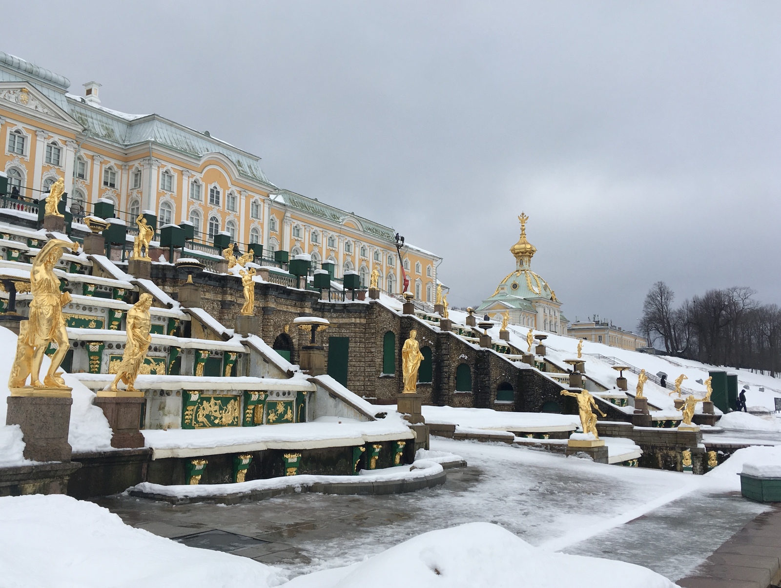 Winter Peterhof - Saint Petersburg, Peterhof, Longpost