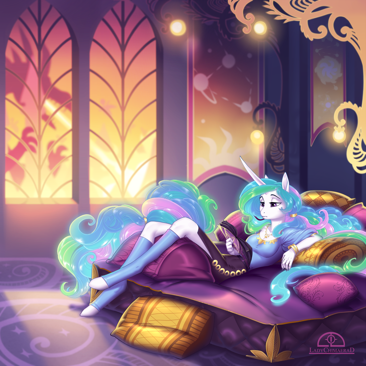 Twilight will fix it - My Little Pony, Princess Celestia, Антро, Ladychimaera