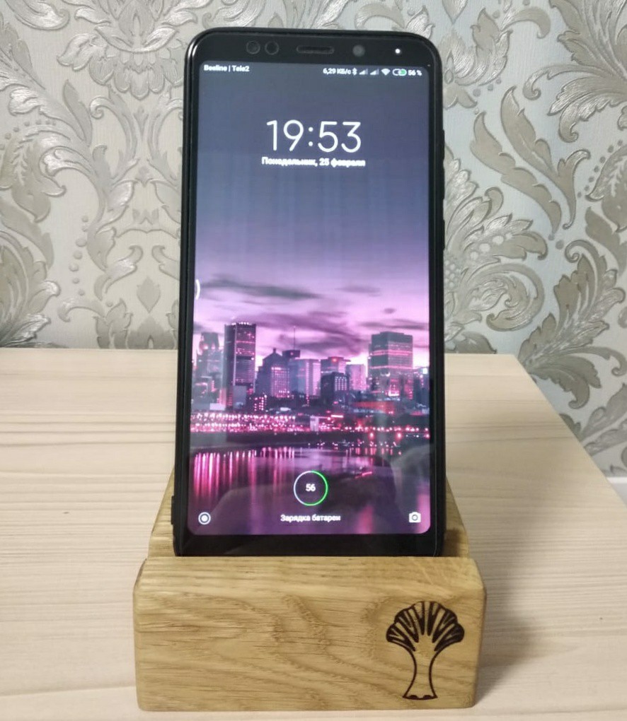 Phone stand with charger - My, Wood products, Woodworking, Phone stand, Oak, Longpost