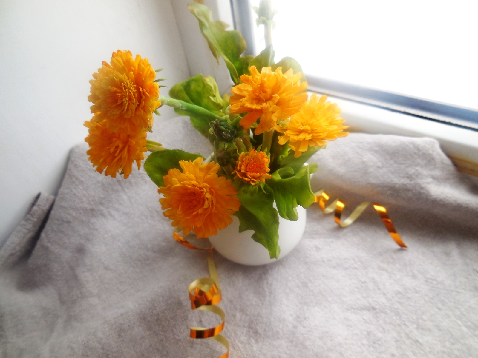 Bouquet of cold porcelain dandelions - My, Polymer floristry, Needlework without process, Flowers, Longpost, Cold porcelain, Dandelion