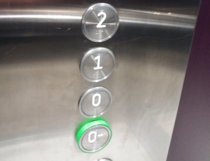 When there is nowhere to go lower ... Although, wait ... - Humor, Elevator, Button