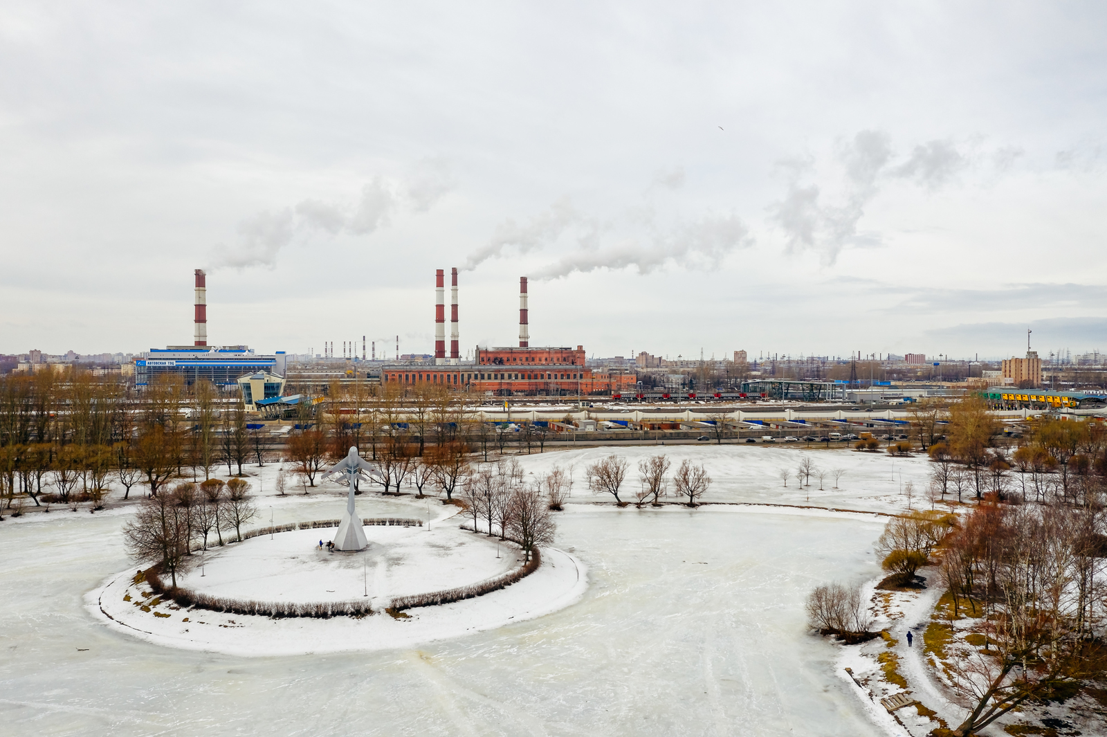 Aviators' Park - My, The park, Aviators' Park, Saint Petersburg, Moskovsky District, Mavic2pro, Aerial photography, Mig-19, Longpost