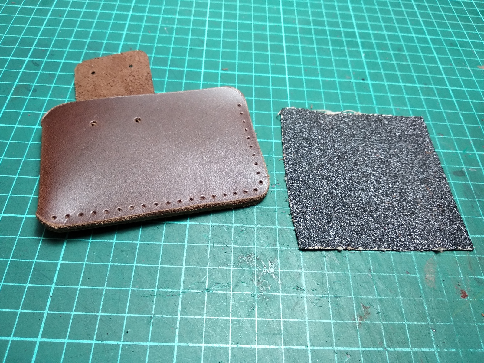 DIY cardholder - My, , Master Class, With your own hands, Leather products, Pattern, Longpost, Cardholder