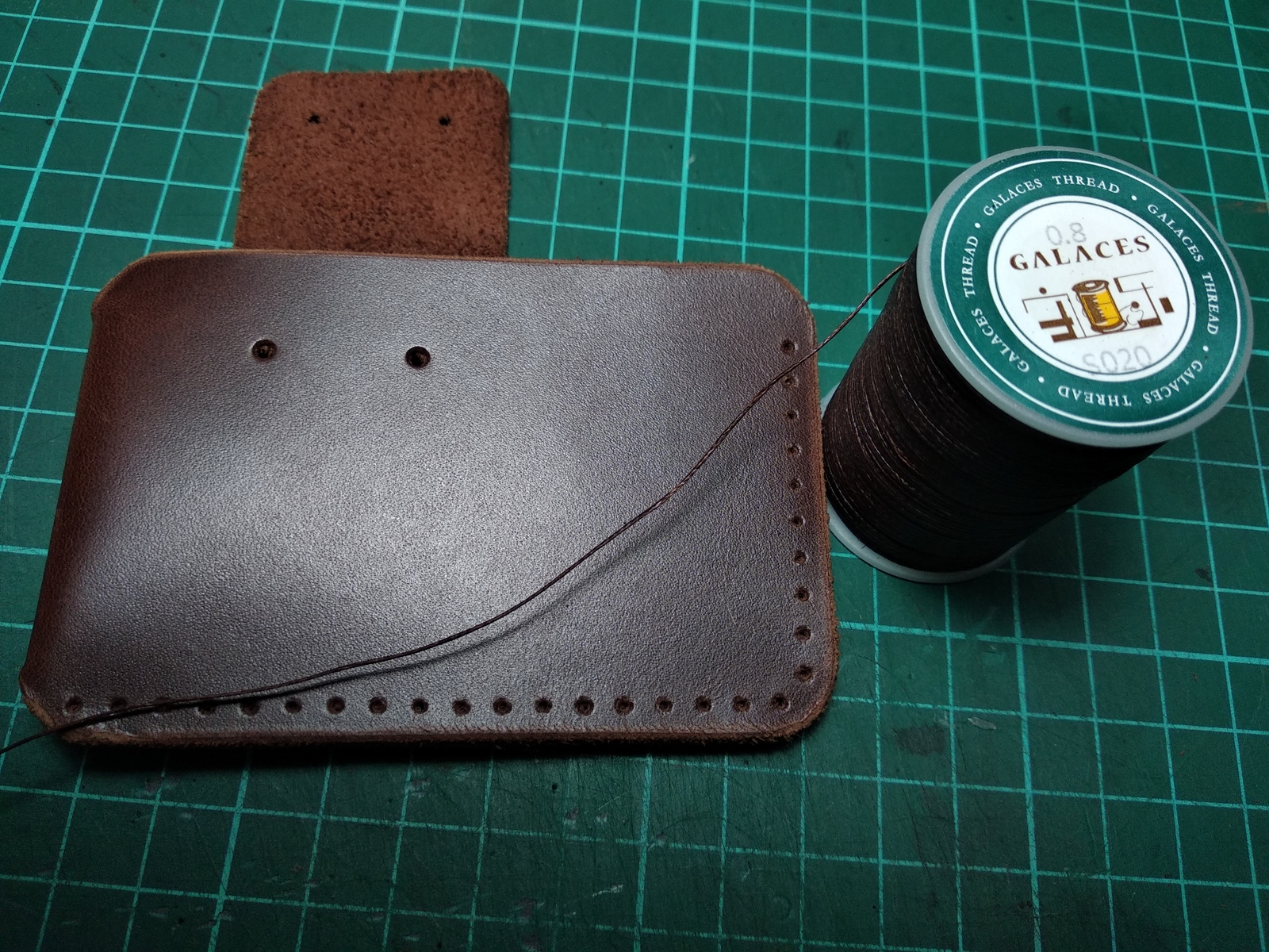 DIY cardholder - My, , Master Class, With your own hands, Leather products, Pattern, Longpost, Cardholder