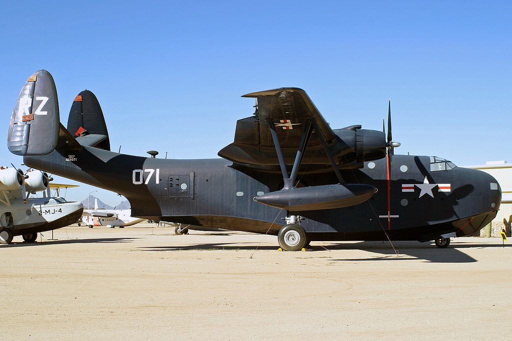 Martin PBM-5A Mariner. Catalina competitor. - American aircraft, Flying boat, , Longpost, Airplane, The Second World War