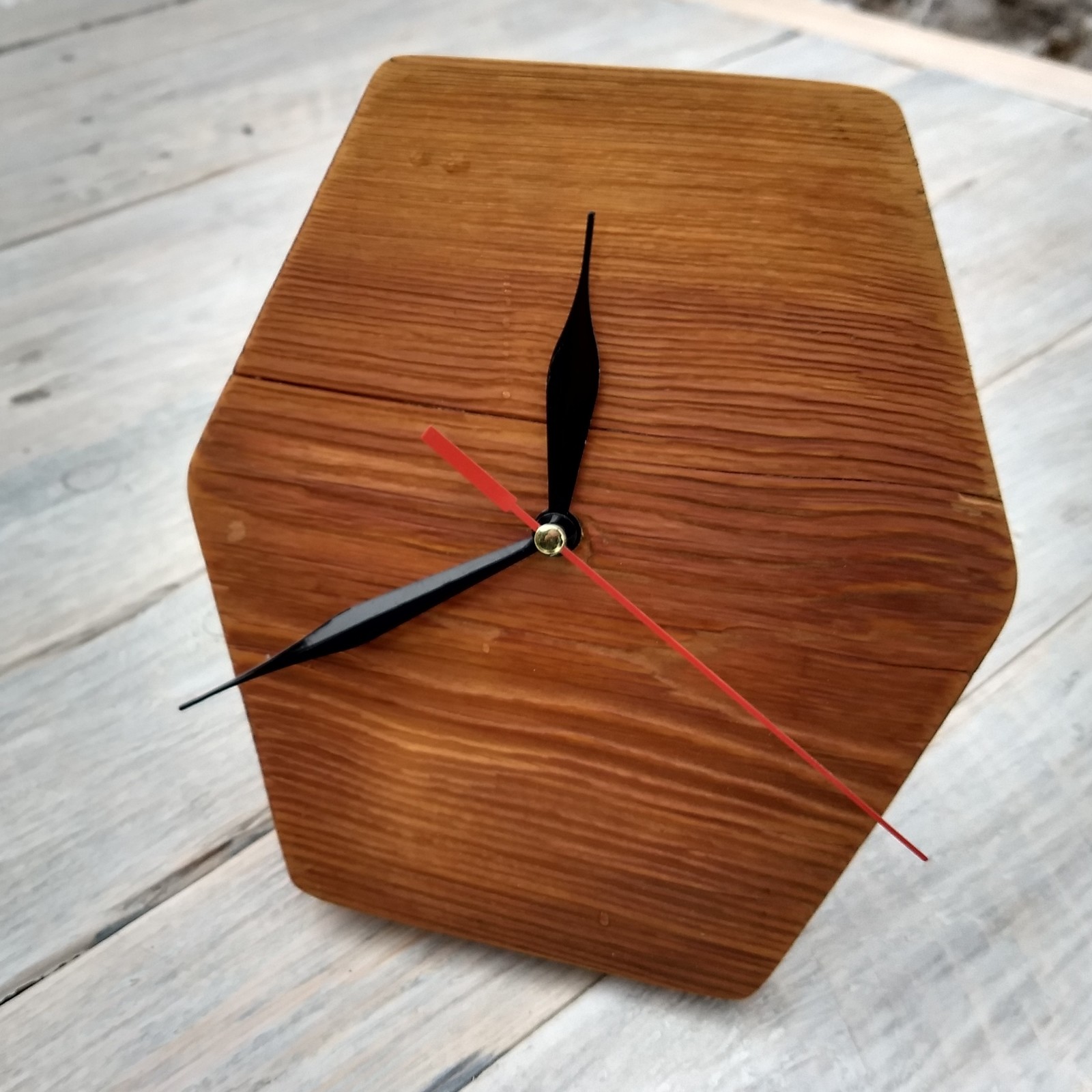 The clock that's on the table - My, Woodworking, Longpost, Handmade, Decor, , Clock, Needlework without process, Mechanical watches