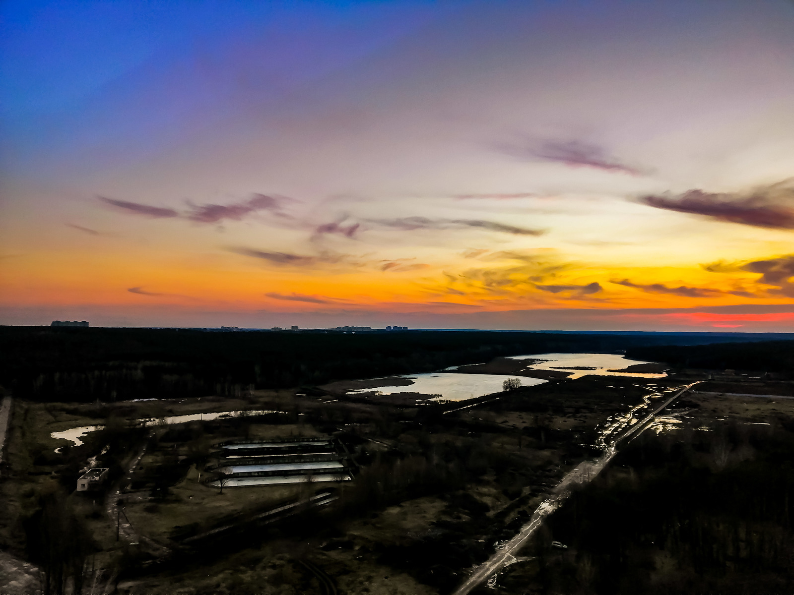 On the edge of civilization - My, The photo, Landscape, Forest, Town