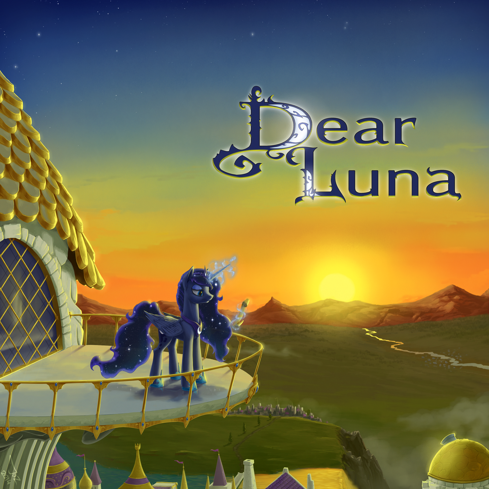 Dear Luna - My little pony, Princess luna, 1jaz, PonyArt