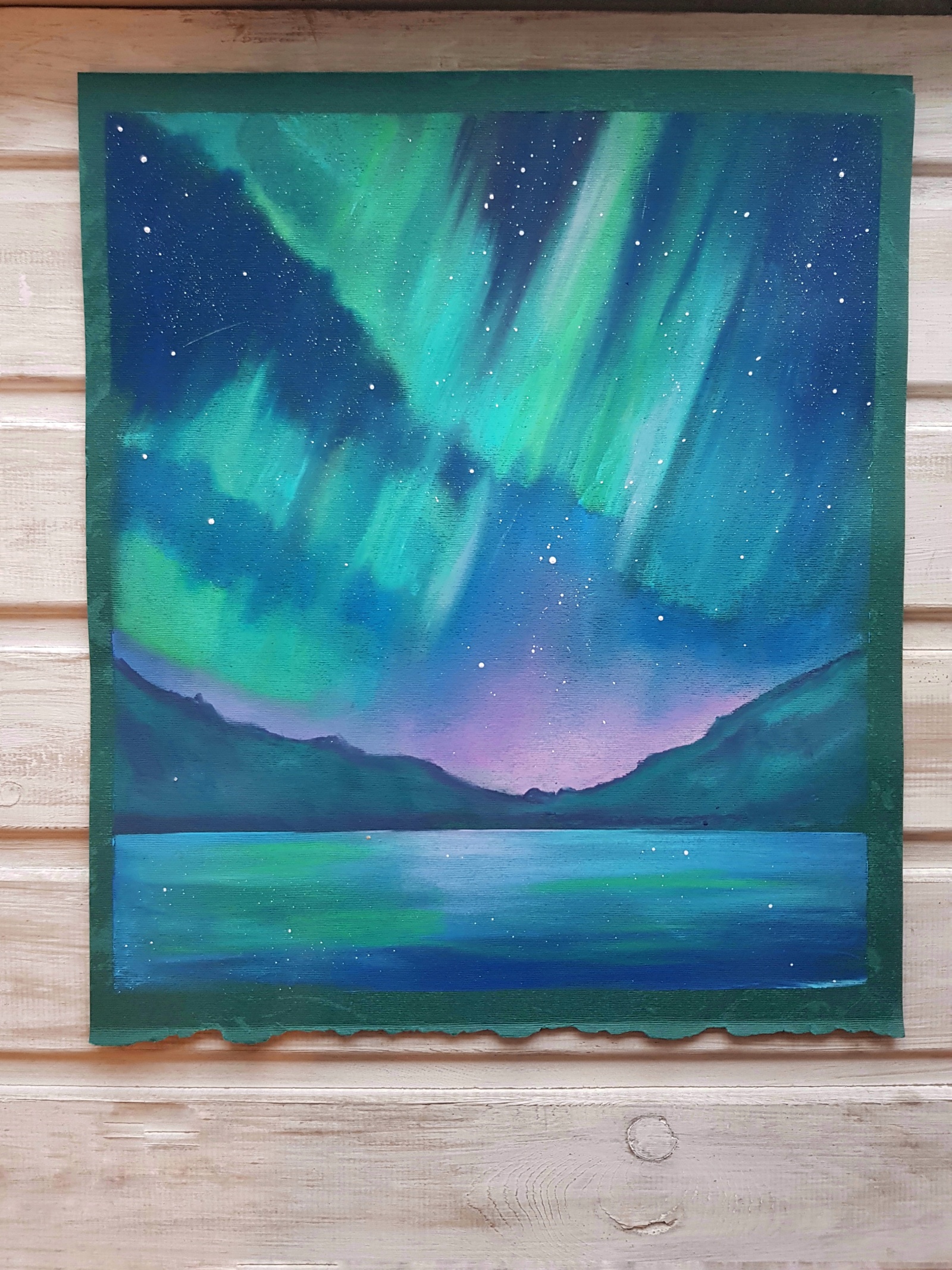 Sky in crayons) - My, Creation, Pastel, Sky, Stars, Longpost, With your own hands, Stars