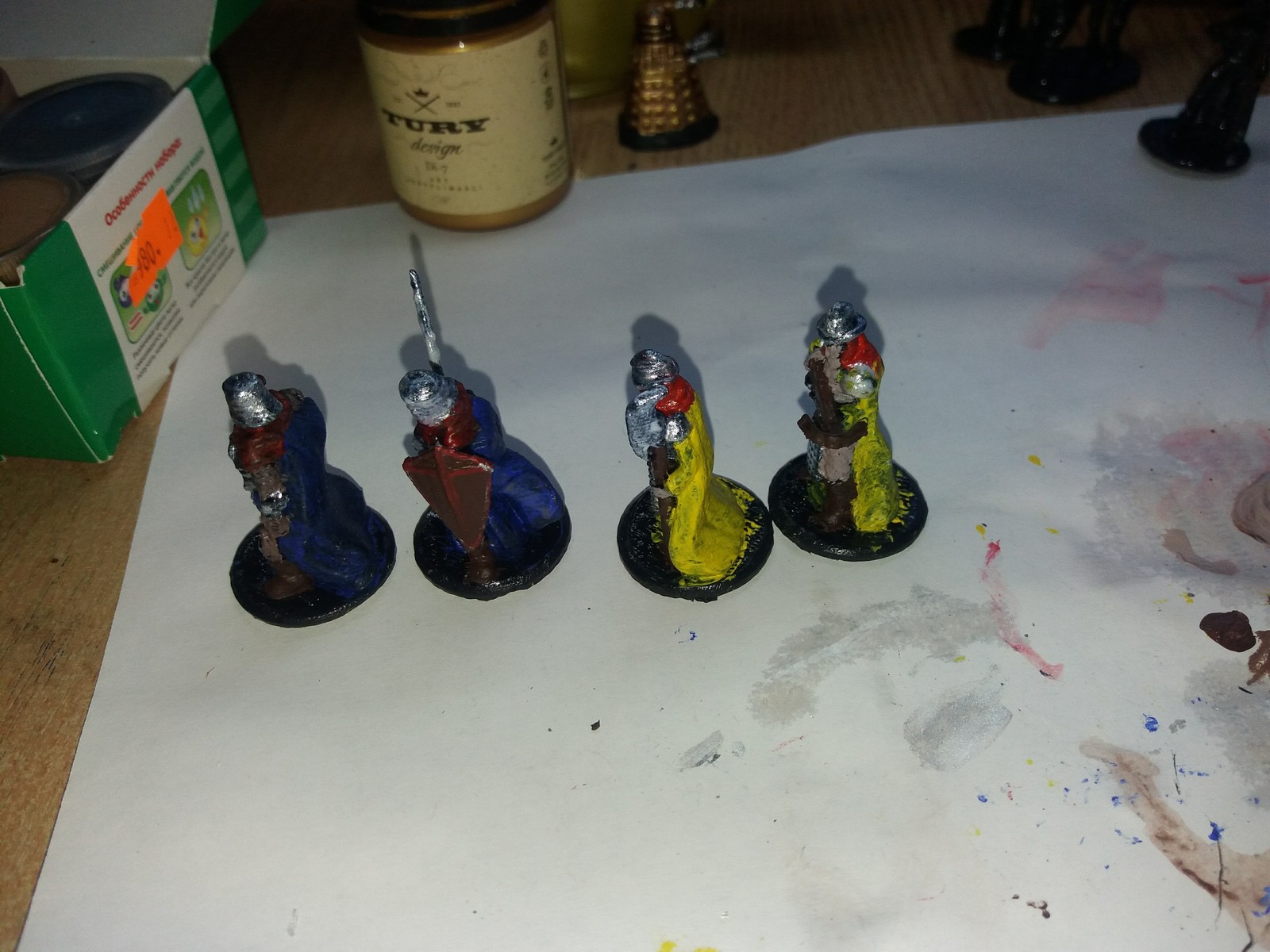 Knights on a 3D printer - My, Needlework without process, 3D printer, Painting miniatures, Longpost