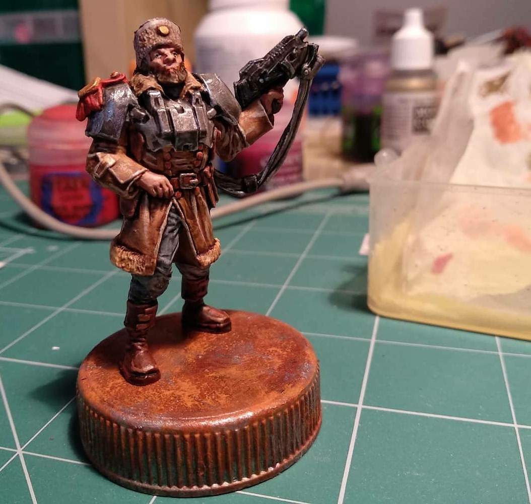 WIP Guards Technologist - My, Painting miniatures, Board games