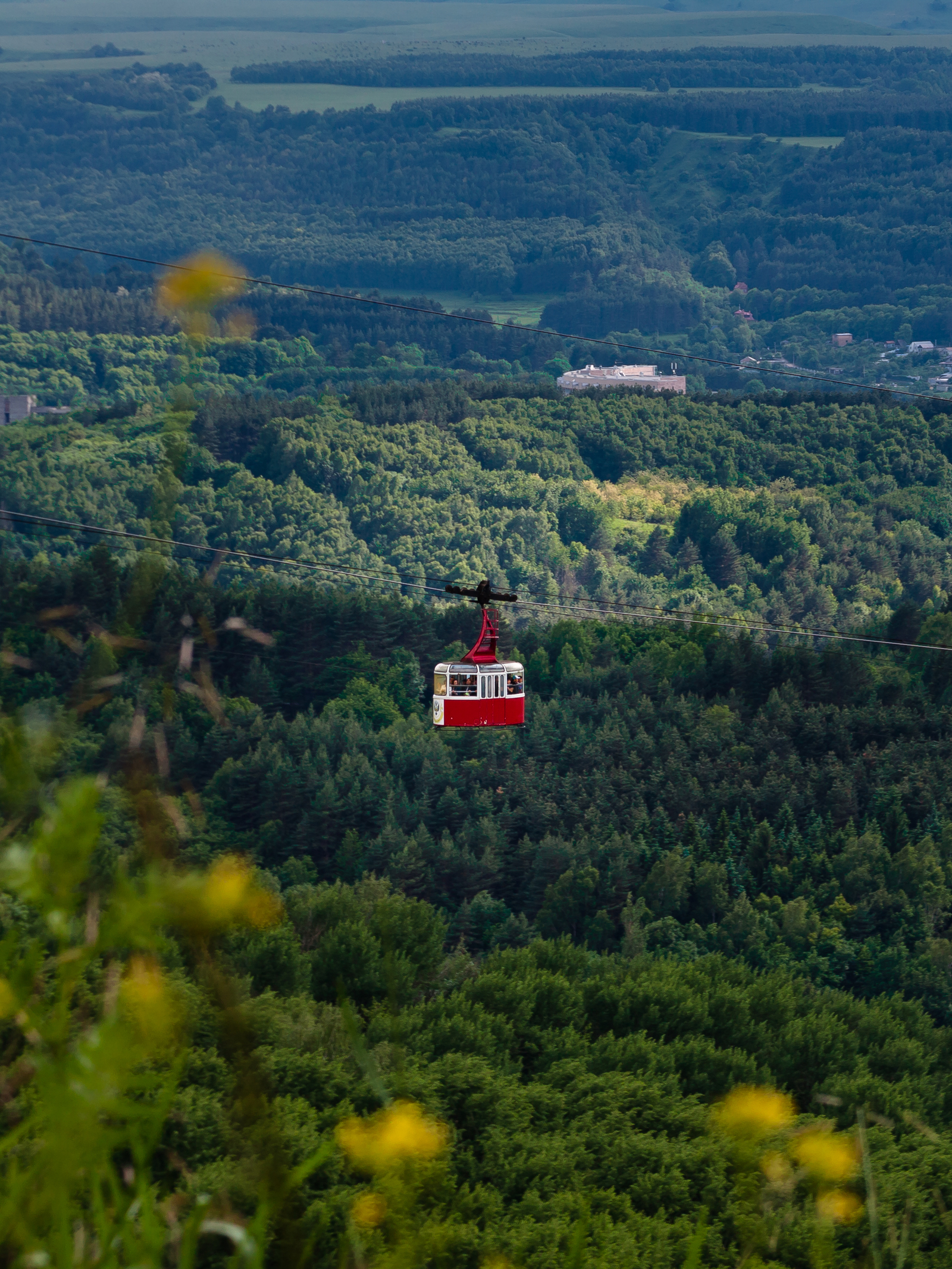 Cableway in Kislovodsk - My, Kislovodsk, Caucasian Mineral Waters, Resort, South of Russia, Kislovodsk Park, Cable car