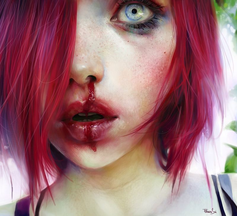 Scary paintings by Elena Sai - Art, Drawing, Portrait, Elena SAI, Longpost