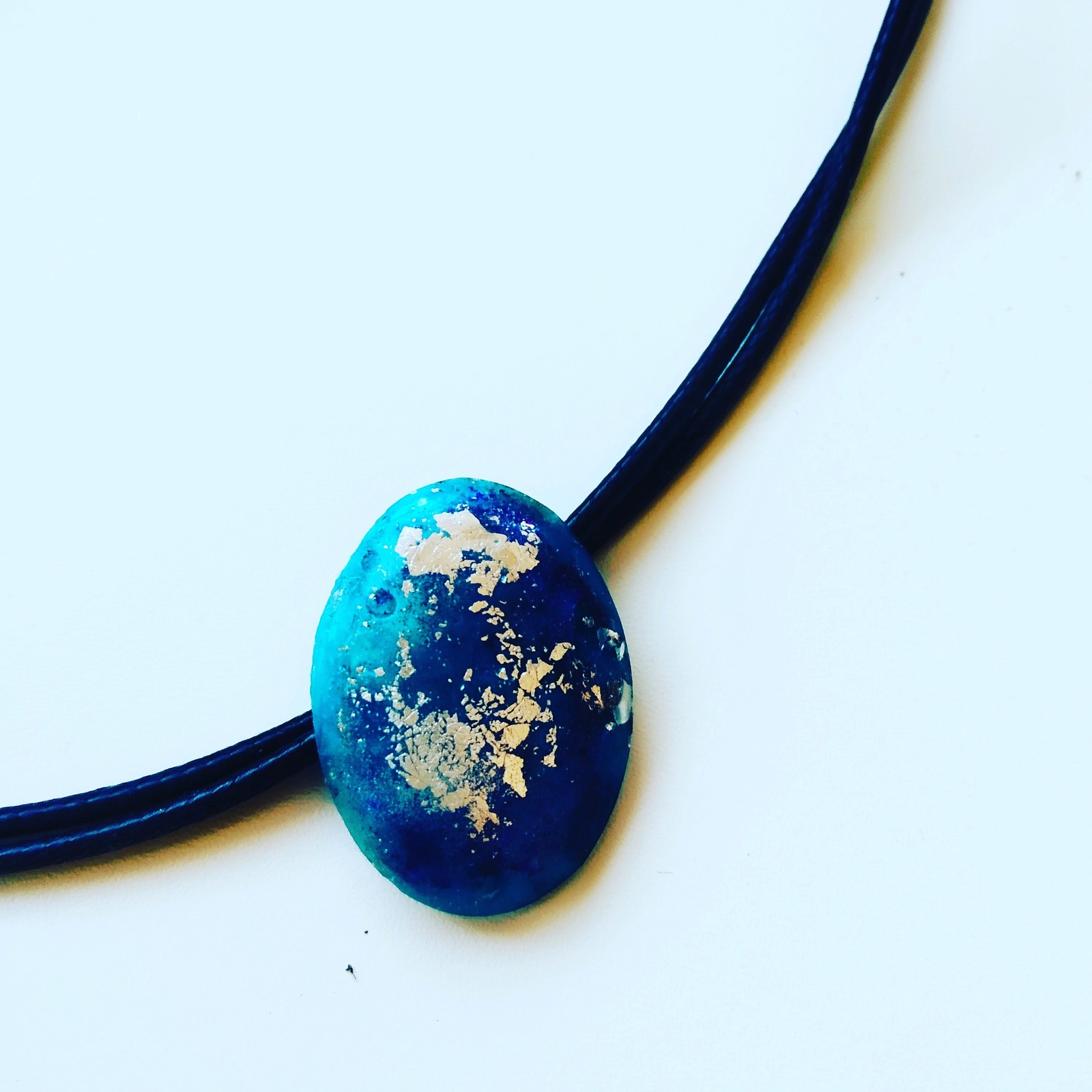 Small planet in a pendant. - My, Epoxy resin, Epoxy resin jewelry, Handmade, Longpost