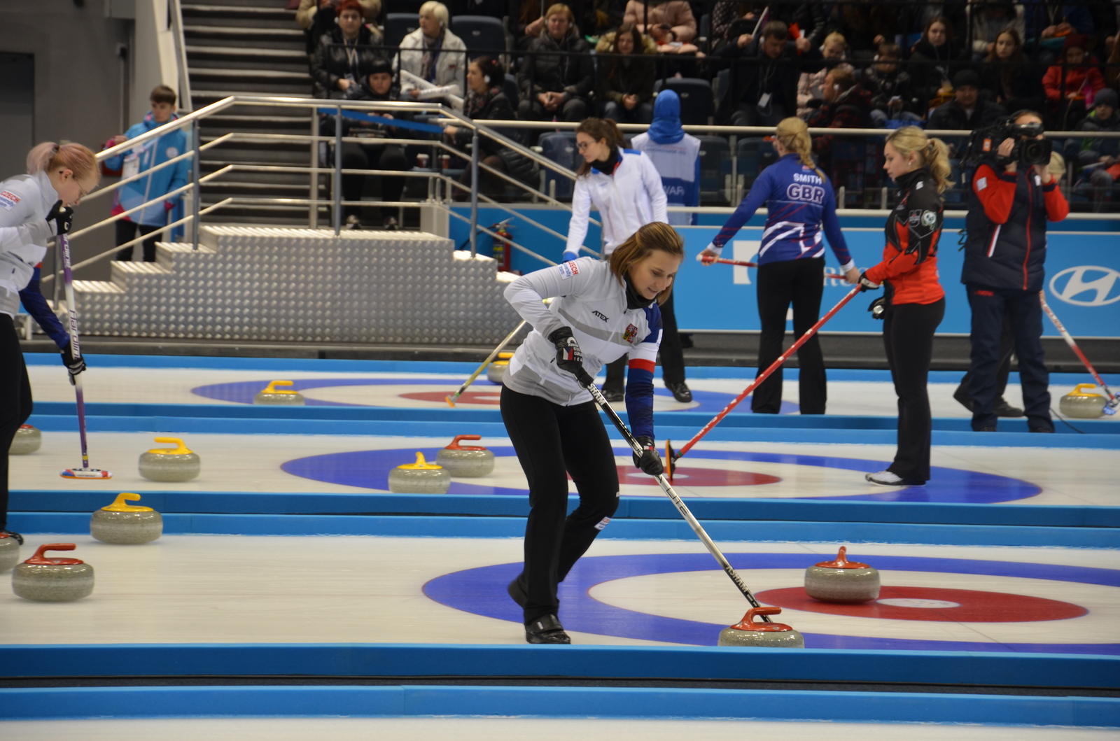 Czech women's curling team (Winter Universiade 2019) - My, Curling, Russia, Krasnoyarsk, Universiade 2019, , Czech Republic national team, Longpost