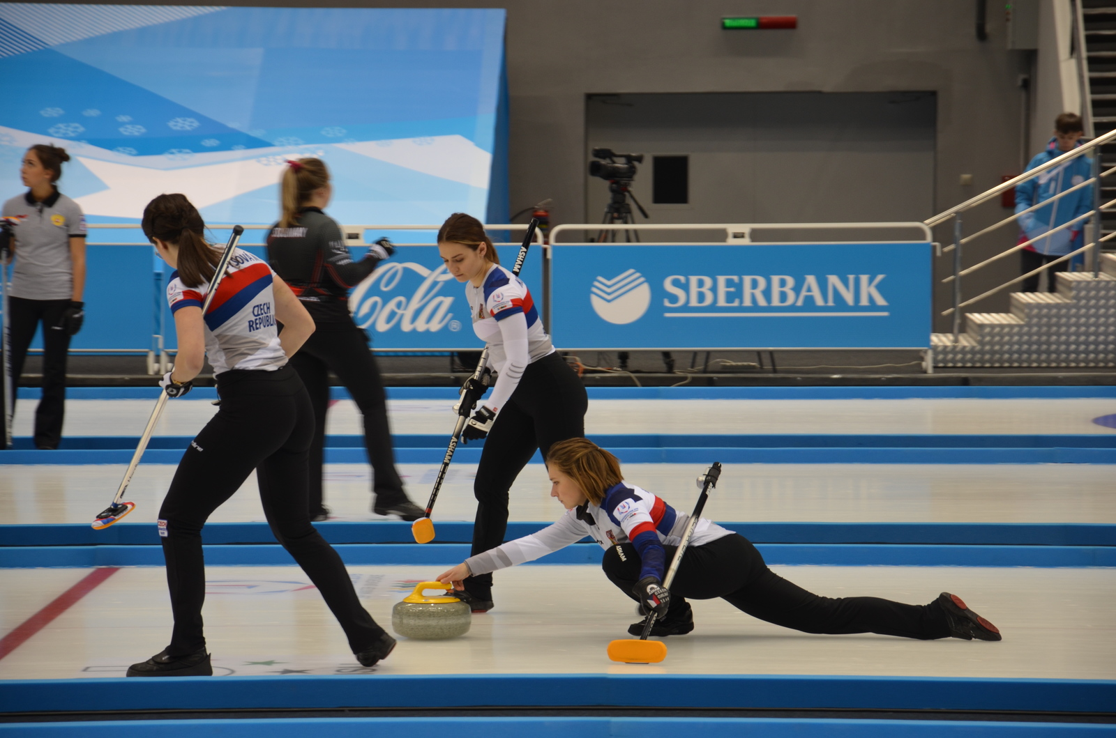 Czech women's curling team (Winter Universiade 2019) - My, Curling, Russia, Krasnoyarsk, Universiade 2019, , Czech Republic national team, Longpost