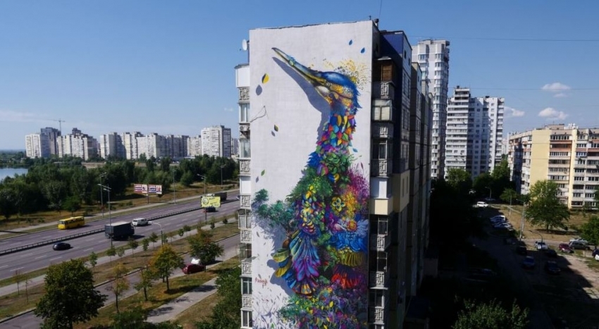 Murals of one city (part 1) - Mural, Graffiti, Drawing, House, Town, Street art, Longpost