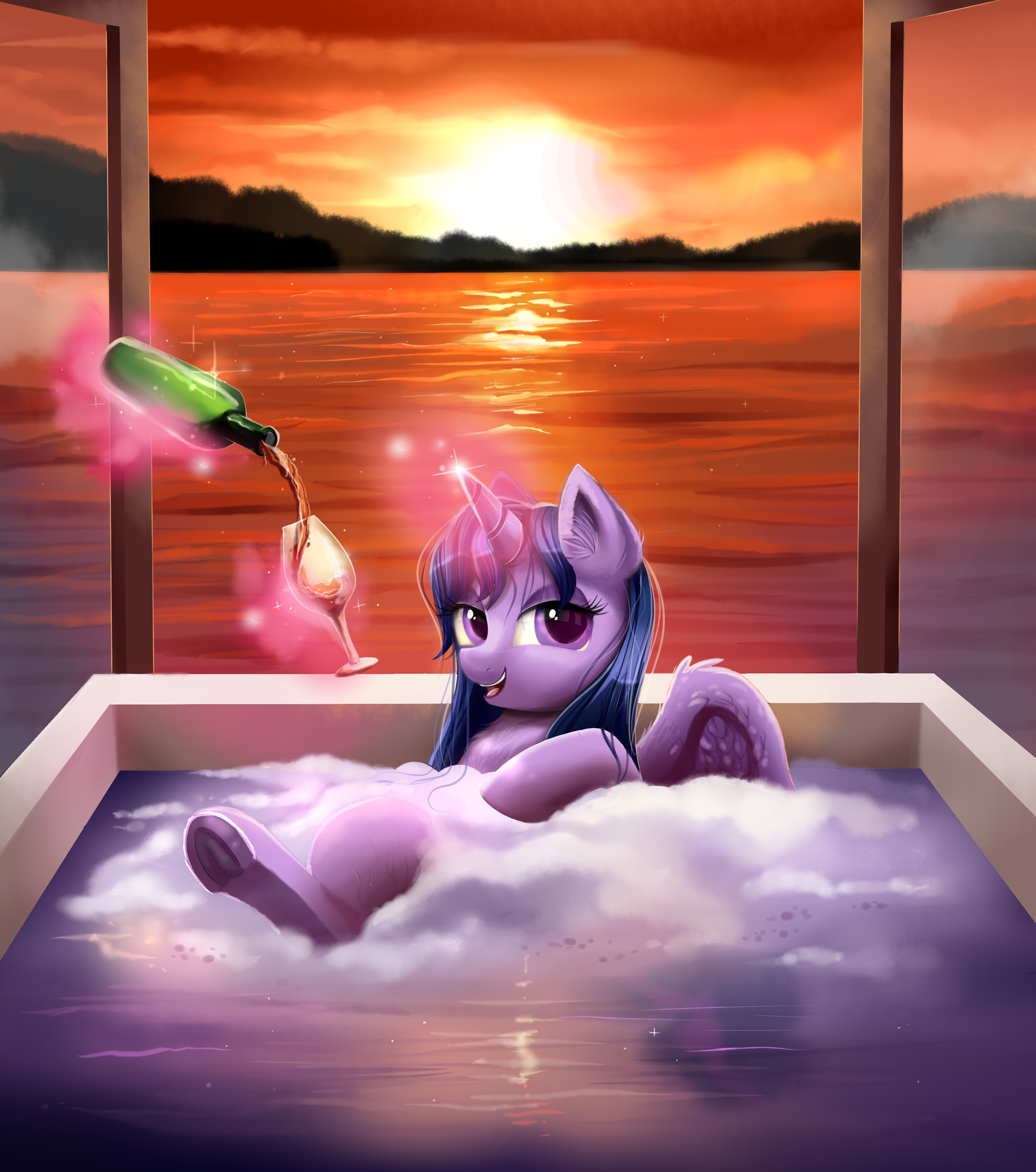 Tropical Twi - My little pony, Twilight sparkle, Ravensunart, PonyArt, 