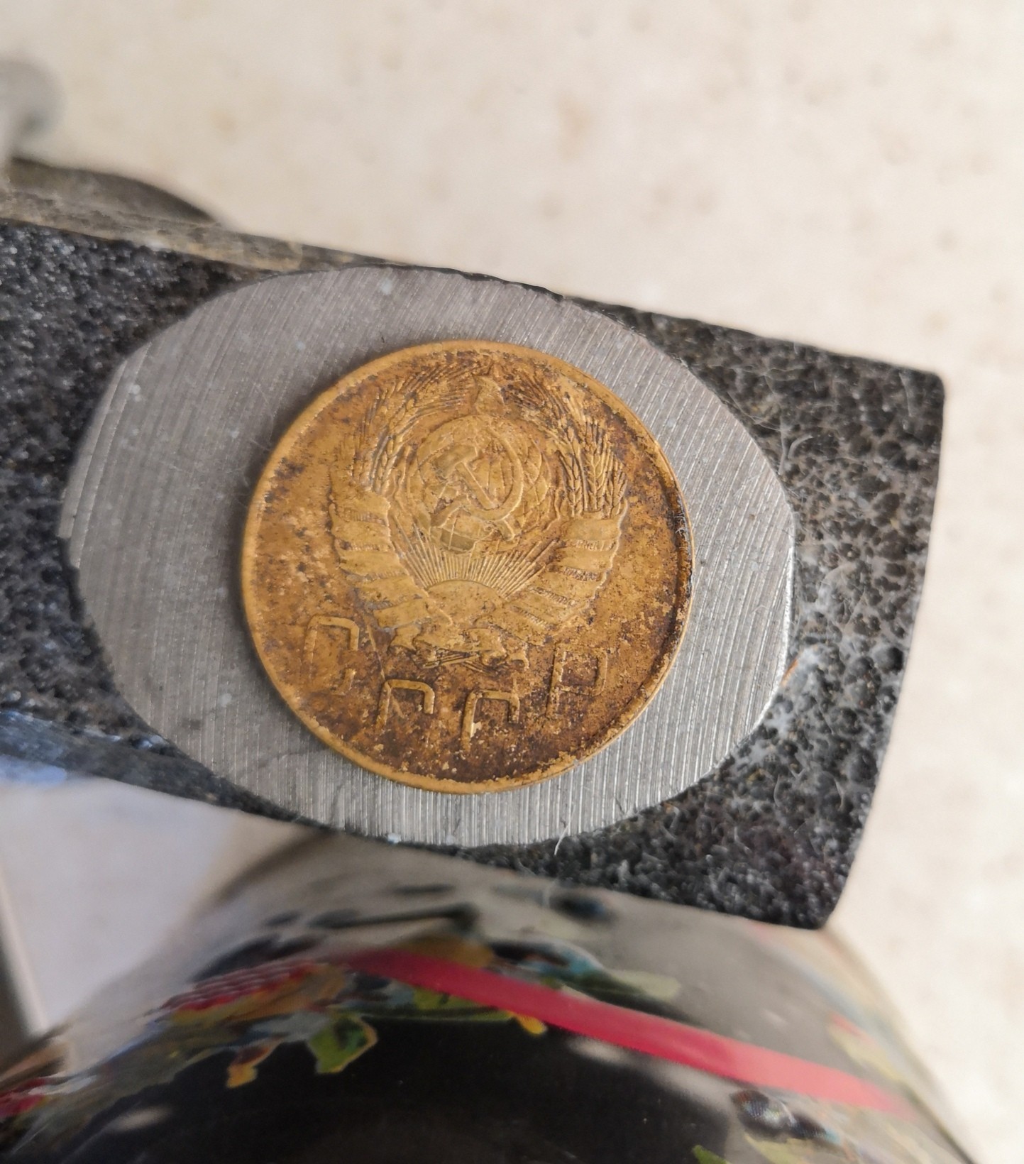 An experiment on cleaning Soviet coins. - My, Coin, Cleaning, Dremel, Polishing, Longpost