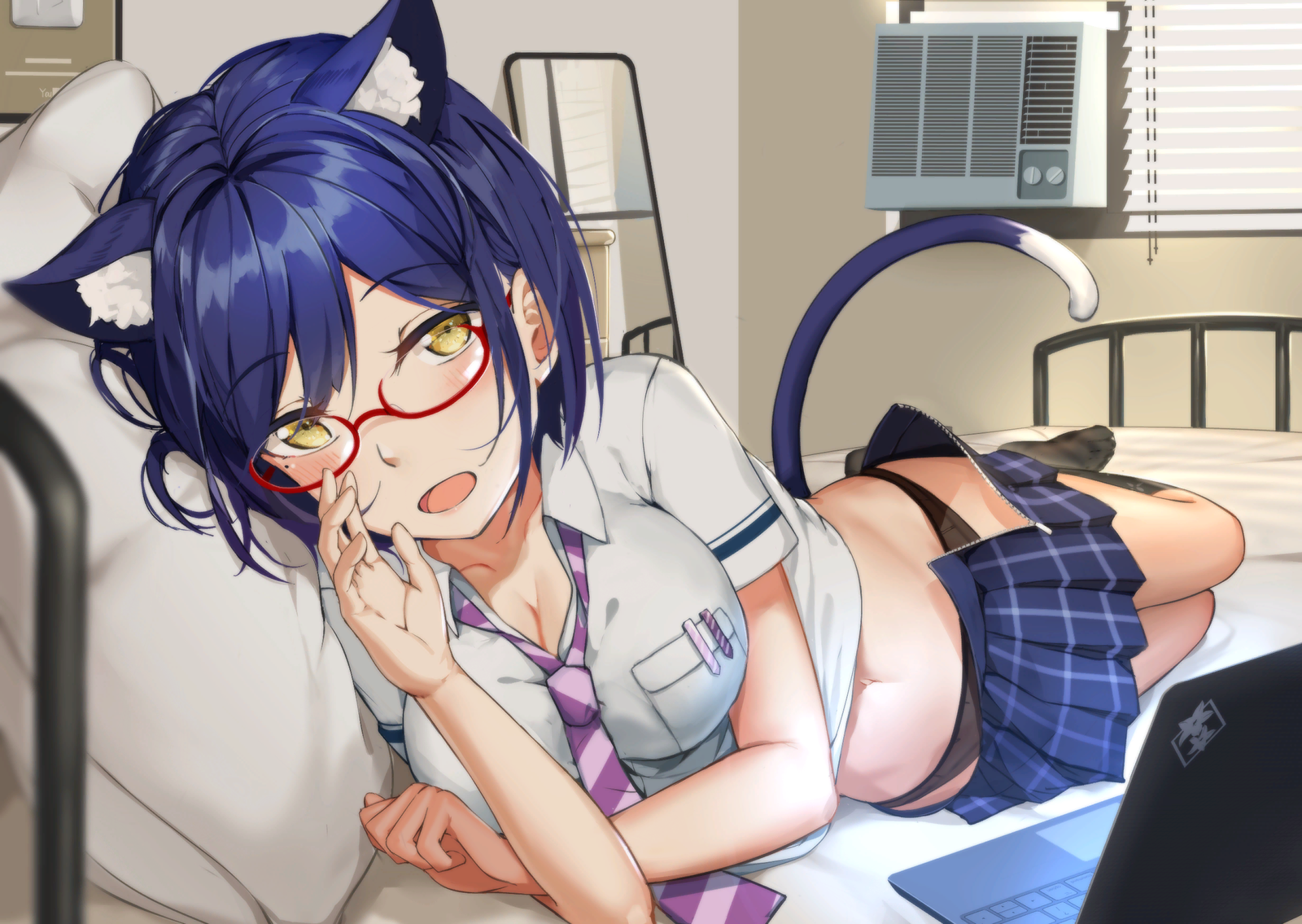 [Art] Shizuka Rin - NSFW, Anime, Not anime, Anime art, Virtual youtuber, Shizuka rin, Animal ears