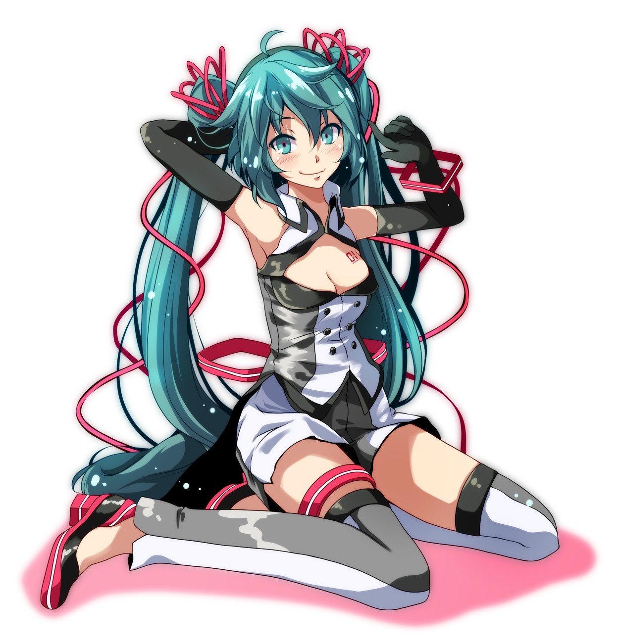 Miku - Vocaloid, Anime art, Hatsune Miku, Anime, Art, Not anime, Longpost, 