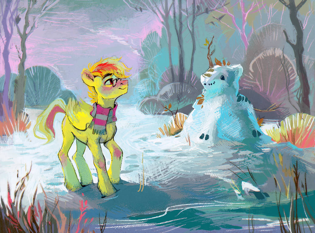 snow kirin - MLP Kirin, My little pony, Original character, Art, PonyArt, Dearmary