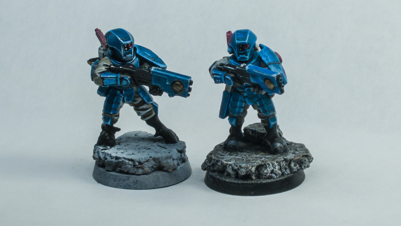 My first attempt at painting miniatures - My, Longpost, Warhammer 40k, Miniature, Painting miniatures, Wh miniatures