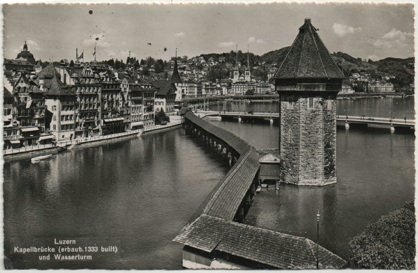 [Lucerne. Switzerland] Photo from the beginning of the 20th century. - Retro, Old photo, Black and white photo, Images, No text, Longpost