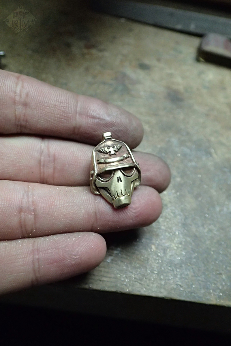 In life, war. In death, peace. In life, shame. In death, atonement. - My, Wh other, Pendant, Handmade, Warhammer-Crafts, Creation, Longpost, Warhammer 40k, Death korps of krieg