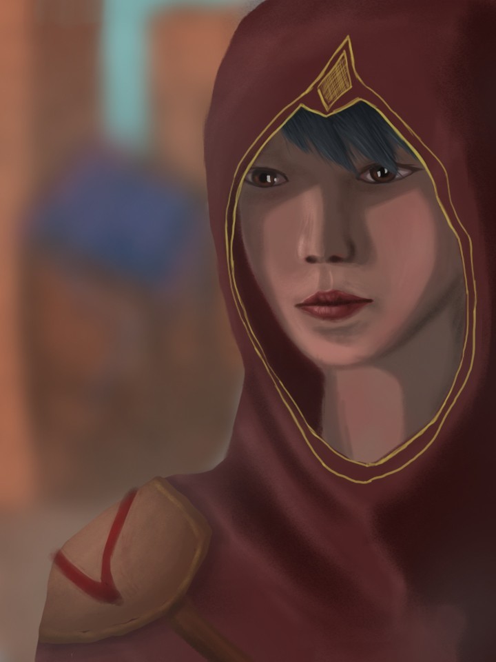 Assassin woman - My, Assassin, Art, Painting