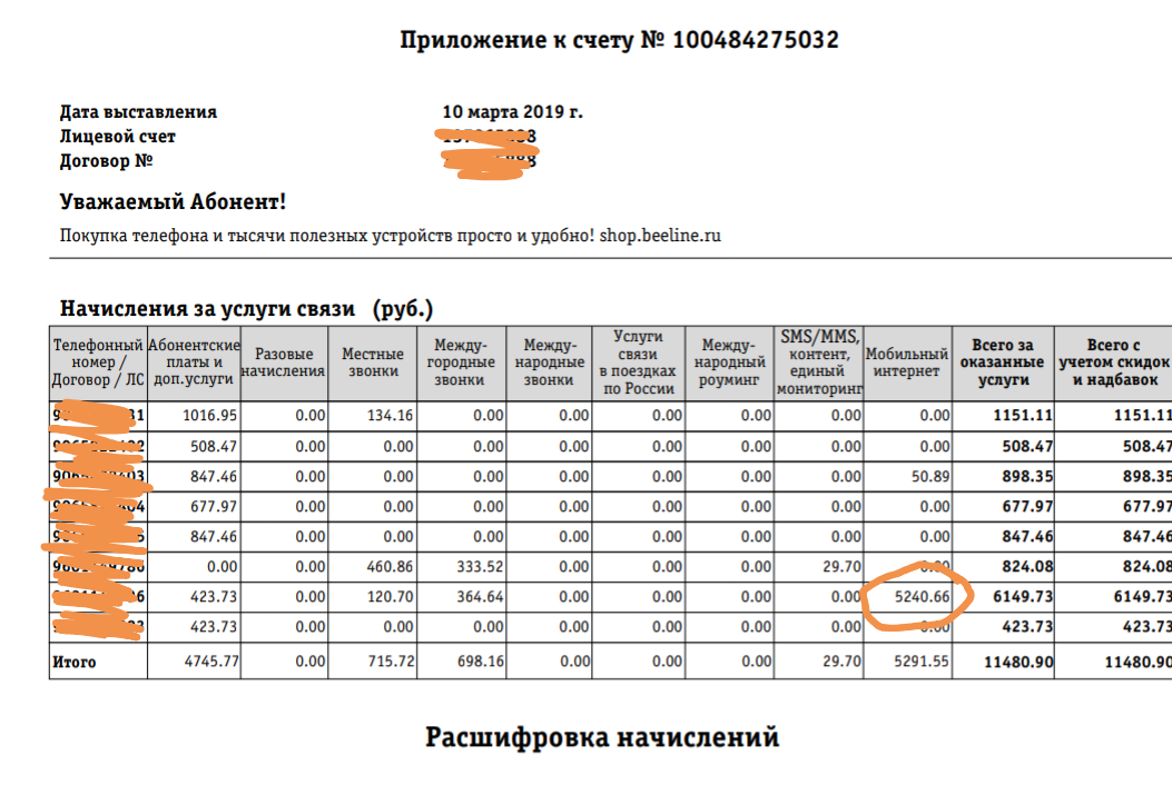 More than 5000 rubles for mobile Internet - My, Beeline, Internet, Sadness, Longpost