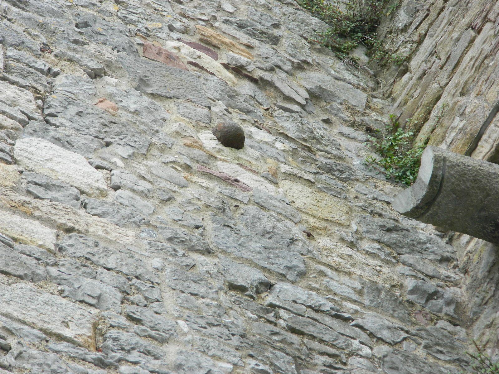 Cannonballs stuck in houses, fortresses, trees - The photo, Story, Cannonball, Longpost