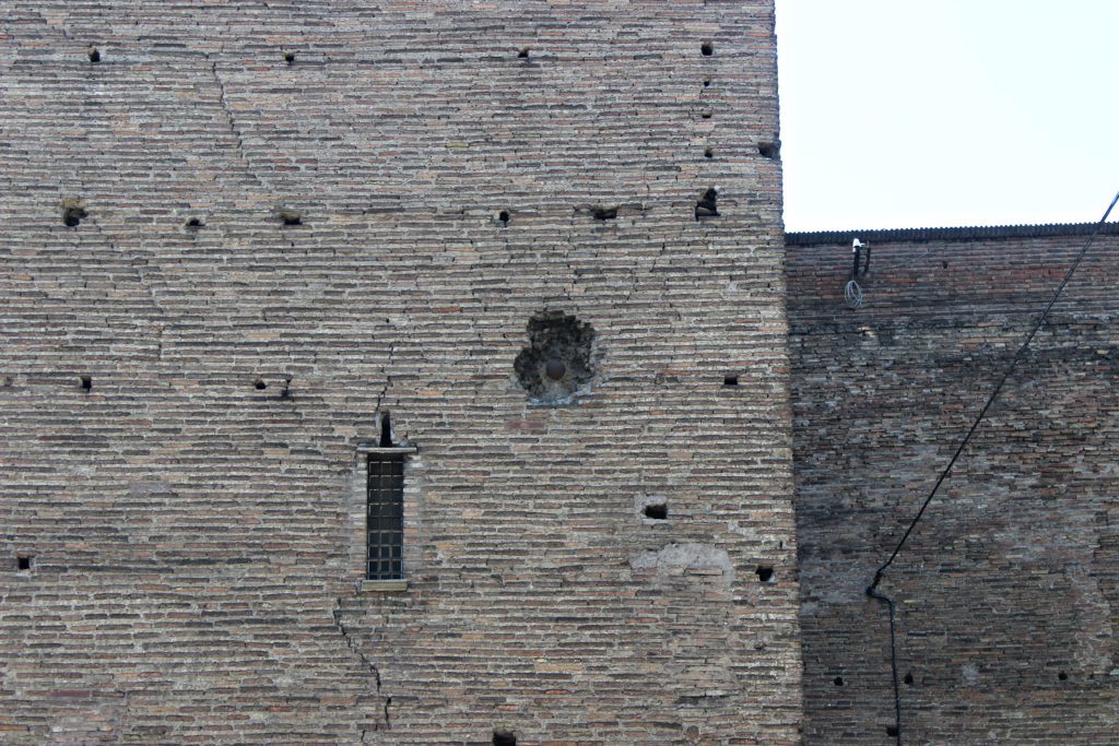 Cannonballs stuck in houses, fortresses, trees - The photo, Story, Cannonball, Longpost