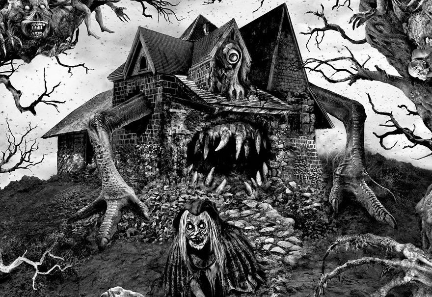 The black and white nightmares of Aeron Alfrey - A selection, Art, Drawing, Kripota, Illustrator, Longpost