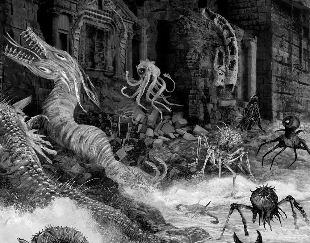 The black and white nightmares of Aeron Alfrey - A selection, Art, Drawing, Kripota, Illustrator, Longpost