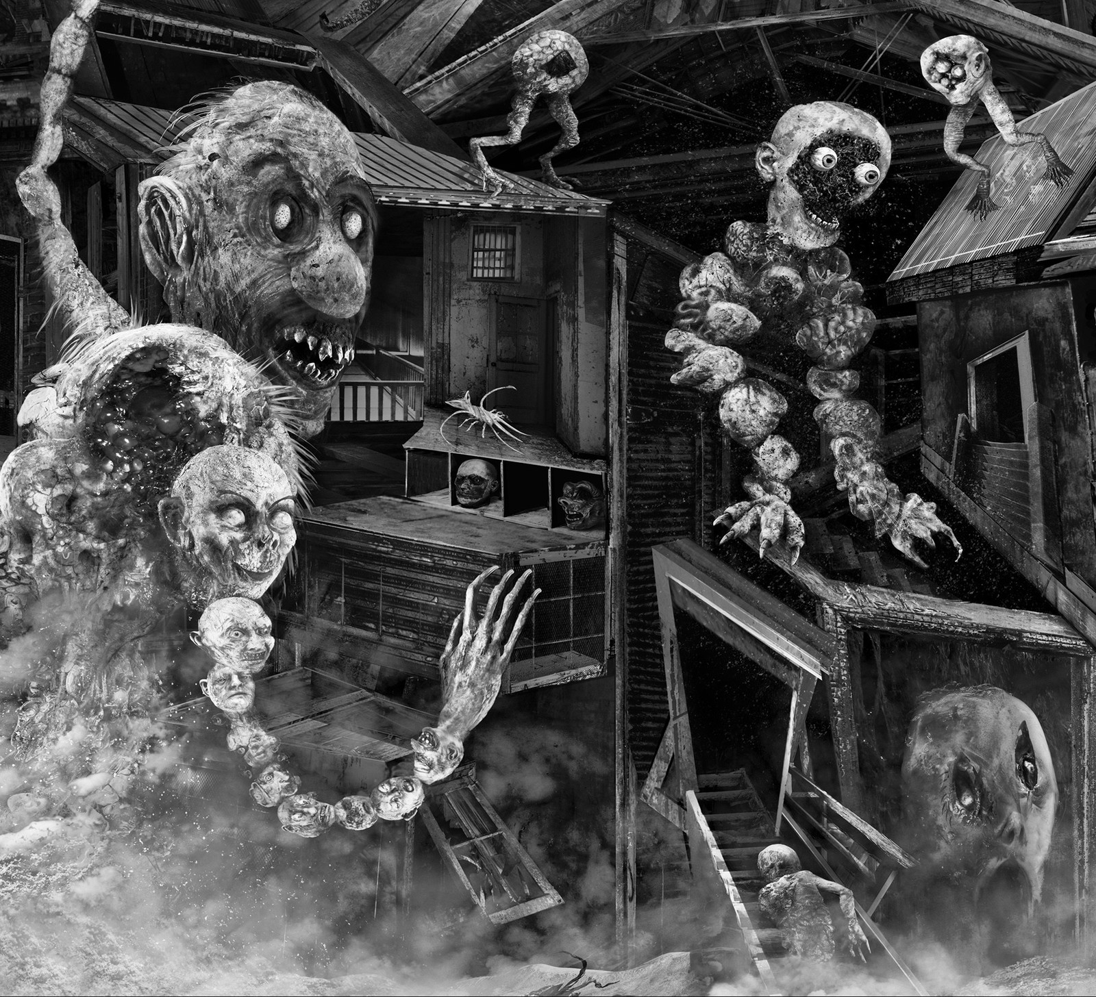 The black and white nightmares of Aeron Alfrey - A selection, Art, Drawing, Kripota, Illustrator, Longpost