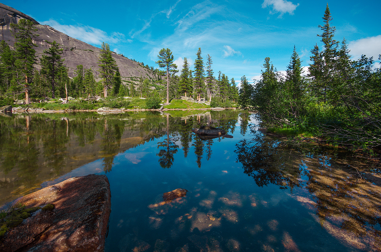 Lake Azure - My, Ergaki, Travels, Tourism, Russia, Landscape, Azure Lake, Longpost