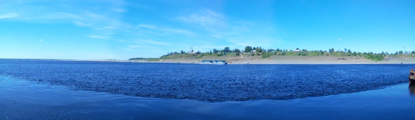 Confluence of the Yenisei and the Lower Tunguska. - My, Yenisei, Nizhnyaya Tunguska, The photo