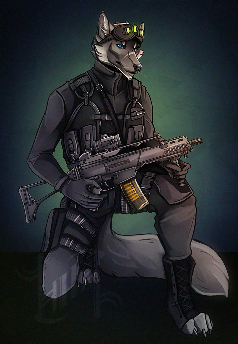 Furry military - Фурри, Furry Art, Furry Canine, Furry Military, Lilithveritas